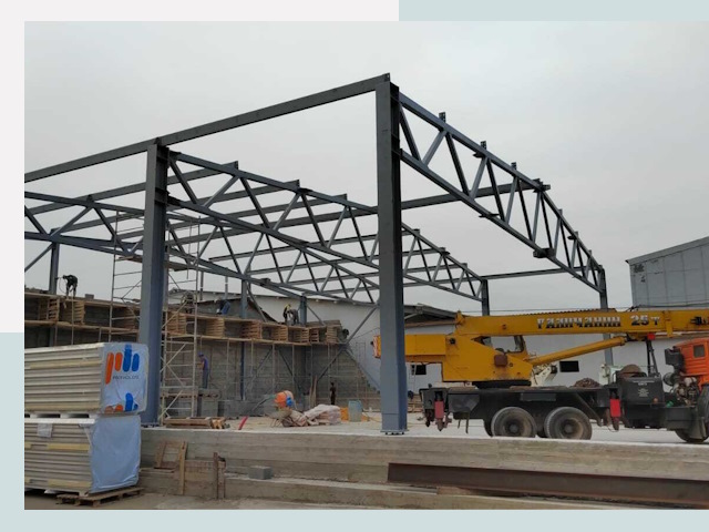 Строительство цехов в Ступино