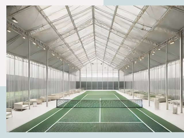 Строительство теннисных кортов в Ступино