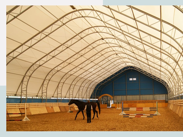 Строительство конных манежей в Ступино