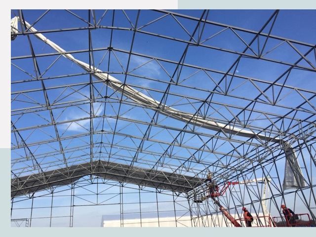 Шатровые ангары от 624 руб. в Ступино и Московской области