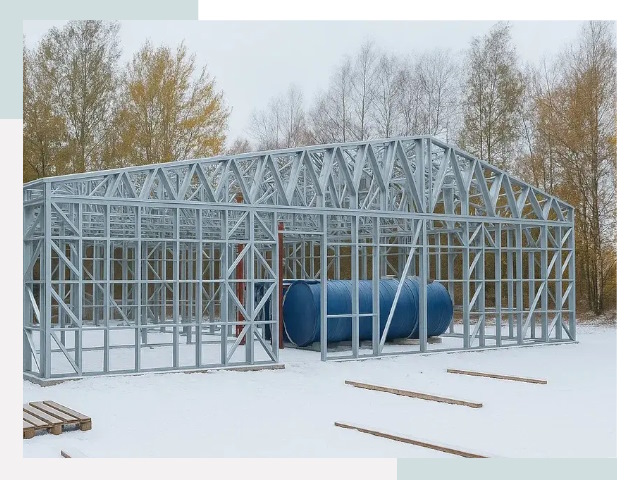 Металлические ангары в Ступино