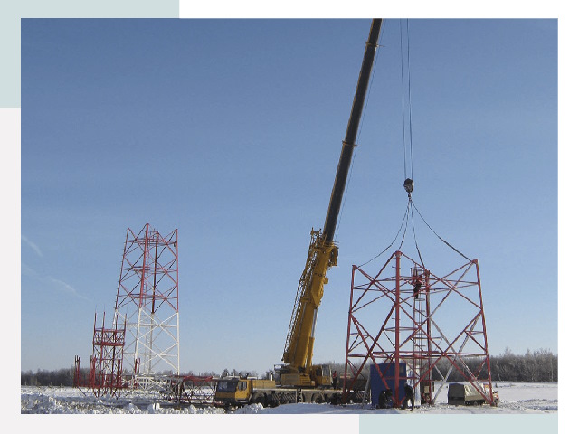 Монтаж вышек связи в Ступино