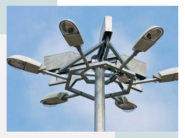 Монтаж осветительных мачт в Ступино