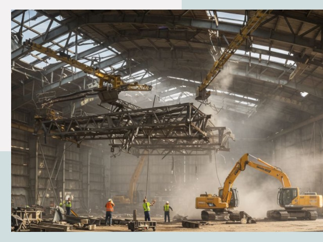 Демонтаж ангаров в Ступино от 624 руб. за м²