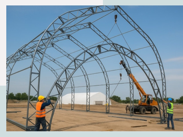 Монтаж ангаров в Ступино от 624 руб. - Надежно и быстро